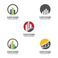 Business Finance Professional Logo Vorlage Vektor-Set vektor