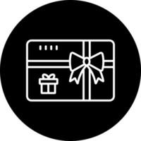 Geschenk Karte Vektor Symbol Stil