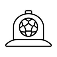 Deckel, Fußball Vektor Symbol