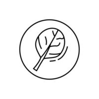 Spinat, vegan Vektor Symbol