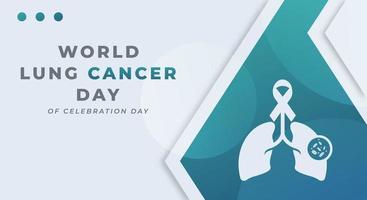 värld lunga cancer dag firande vektor design illustration för bakgrund, affisch, baner, reklam, hälsning kort