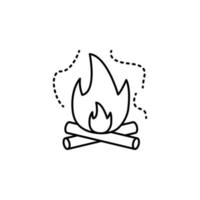 Luft Verschmutzung, Feuer, brennen Vektor Symbol