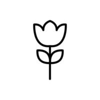 Blume Pflanze Vektor Symbol