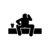 Sauna, Dampf Zimmer Vektor Symbol