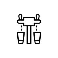 Bier Spender, Maschine Vektor Symbol