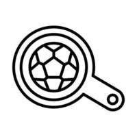 suchen, Fußball Vektor Symbol