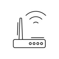 WLAN-Router-Vektorsymbol vektor