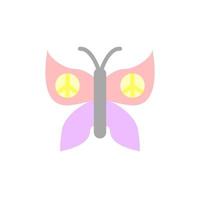 Schmetterling, Frieden Vektor Symbol
