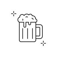 Alkohol, Sucht, Bier Vektor Symbol
