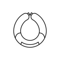 Wurst, Fleisch Vektor Symbol