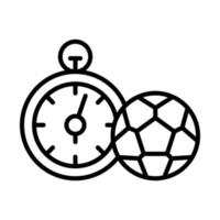 Stoppuhr, Fußball Vektor Symbol