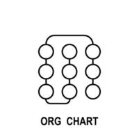 organisatorisch Diagramm Vektor Symbol