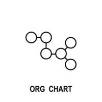 organisatorisch Diagramm Vektor Symbol