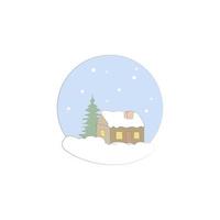 Weihnachten, Haus, Winter Vektor Symbol