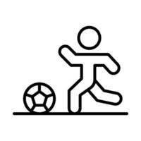 dribbeln, Fußball Vektor Symbol