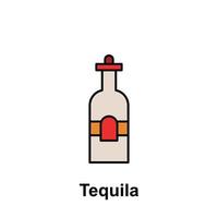 Tequila, Alkohol Vektor Symbol