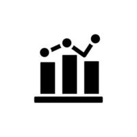 Diagramm Graph Diagramm Linie Bar Vektor Symbol