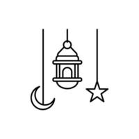 Arabisch Laterne, Ramadan Vektor Symbol