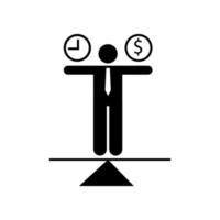 piktogram av balans, företag, finansiera vektor ikon