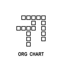 organisatorisch Diagramm Vektor Symbol