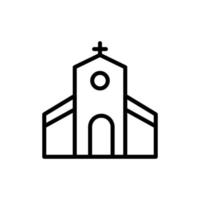kyrka byggnad vektor ikon