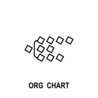 organisatorisch Diagramm Vektor Symbol