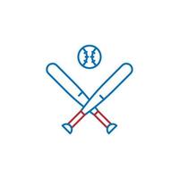 USA, Baseball Vektor Symbol