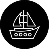 Segelboot Vektor Symbol Stil