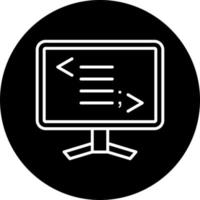 webb programmering vektor ikon stil
