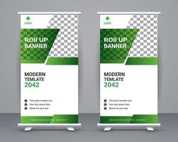 rollen oben Banner Vorlage und Reise Banner Design kostenlos Vektor