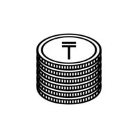 Kasachstan Währung Symbol, kazakhstani tenge Symbol, kzt unterzeichnen. Vektor Illustration