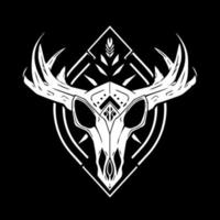 shamaner skalle mask vektor logotyp