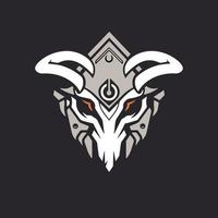 shamaner skalle mask vektor logotyp