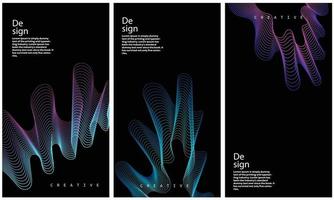 Flüssigkeit Gradient Hintergrund Vektor. süß und minimal Stil Plakate mit bunt, geometrisch Formen, Sterne und Flüssigkeit Farbe. modern Hintergrund Design zum Sozial Medien, Idol Poster, Banner, Flyer. vektor