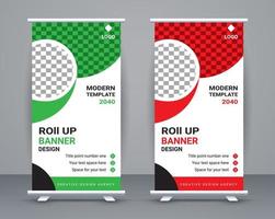 rollen oben Banner Vorlage und Reise Banner Design kostenlos Vektor