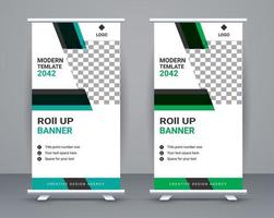 rollen oben Banner Vorlage und Reise Banner Design kostenlos Vektor