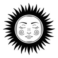 Sonne Vektor Symbol Design. eben Symbol von Sonne.