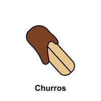 Churros, Süss Vektor Symbol