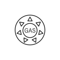 Gas, Energie Vektor Symbol