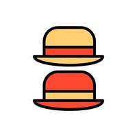 hatt, kläder vektor ikon