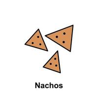Nachos, Essen Vektor Symbol
