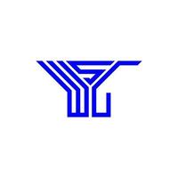 wsl letter logo kreatives design mit vektorgrafik, wsl einfaches und modernes logo. vektor