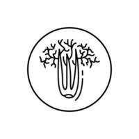 Sellerie, vegan Vektor Symbol