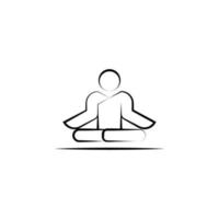 meditera, mänsklig vektor ikon