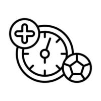Zeit, Fußball Vektor Symbol