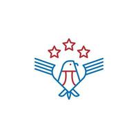 USA, Emblem Vektor Symbol