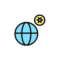 Welt, global, Coronavirus Vektor Symbol