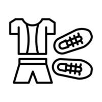 Uniform, Turnschuhe, Fußball Vektor Symbol