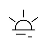 Sonnenaufgang Ramadan Vektor Symbol