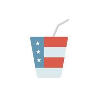 trinken Flasche USA Flagge Vektor Symbol